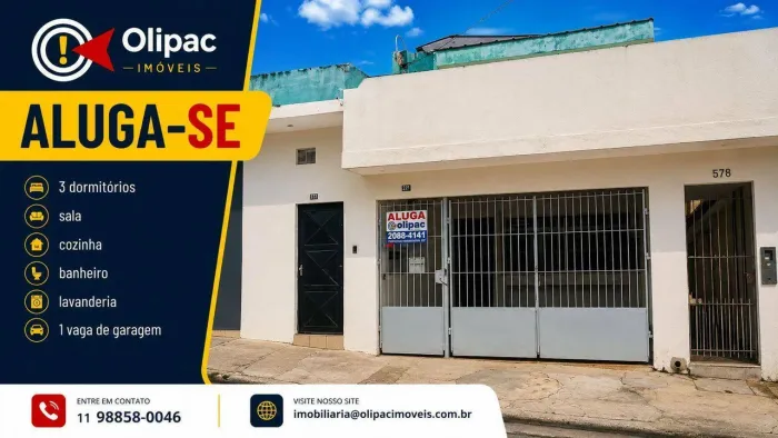 Casa com 3 dormitórios para alugar, 80 m² por R$ 1.248,35 - Jardim Monte Carmelo - Guarulh