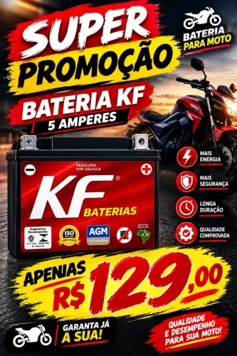 Bateria com preços distribuidora fan Bros XRE crosser factor pop fazer e todas