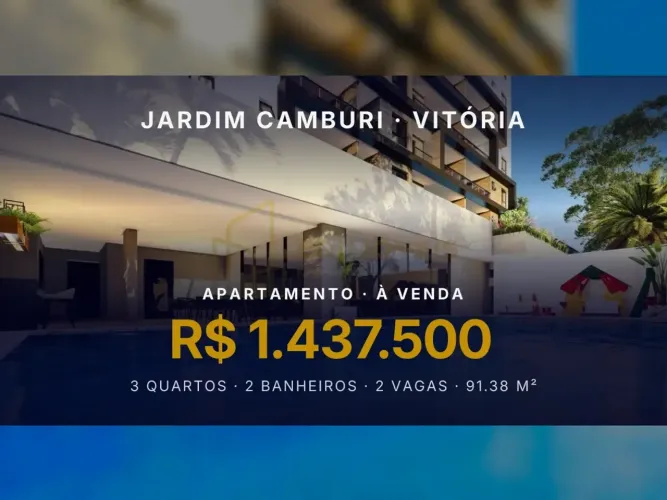 Jardim Camburi espera por você: apartamentos de 3 suítes prontos para morar!