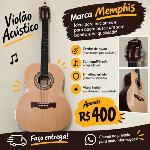 Violão Memphis para iniciantes