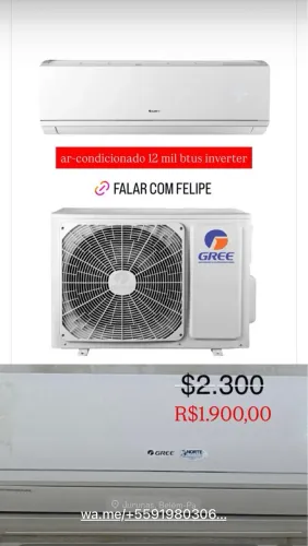 VENDO - Ar condicionado 12mil BTUS