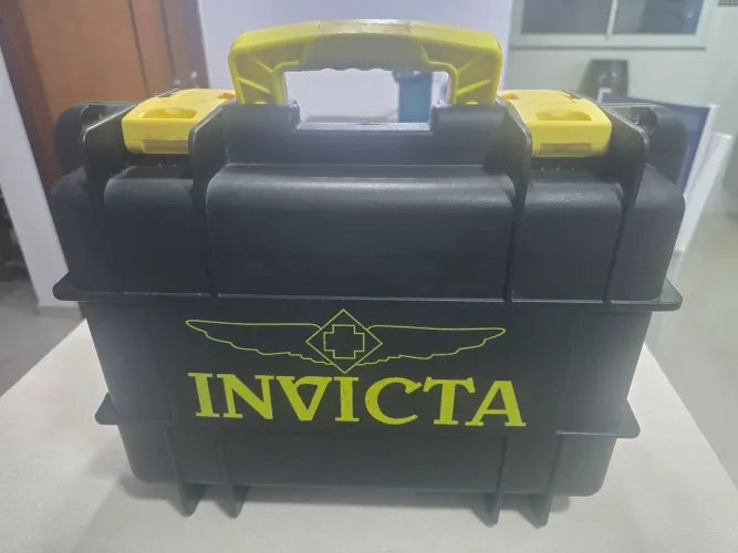 Caixa Case grande Preta para 8 relógios Invicta *Promoção imperdivel*750