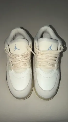Air Jordan 4 RM Men's Shoes (Sail/Sail/Light Bone/Light Armory Blue)