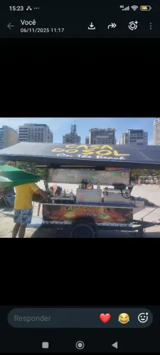 Carrinho praia Bebidas