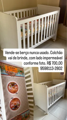 Vende-se berço nunca usado