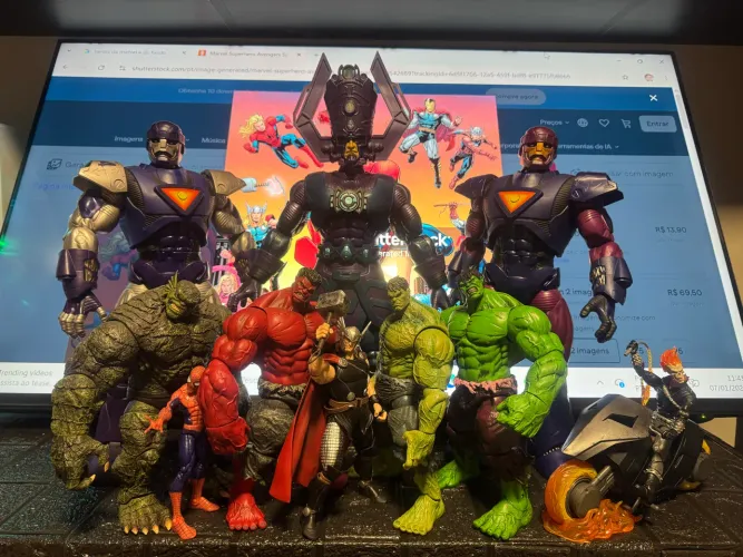 Marvel Legends Sentinela Hulk Verde Vermelho Abominável