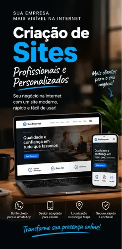 CRIAÇÃO DE SITES PARA PEQUENAS E GRANDES EMPRESAS