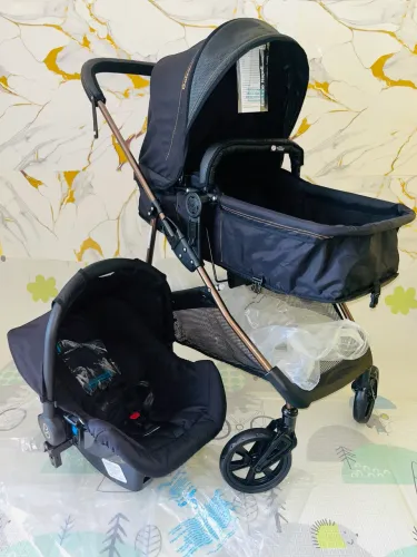 Carrinho de bebê Moisés + bebê conforto + adaptadores GALZERANO novo