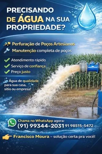 Poço artesiano e manutenção