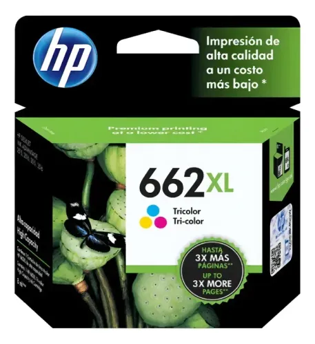 ORIGINAL: Cartucho de Tinta HP 662XL Colorido de Alto Rendimento