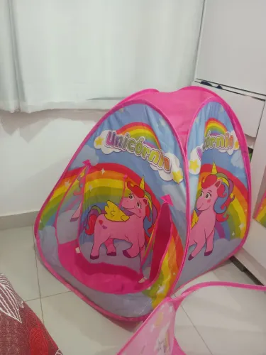 Piscina de Bolinha + Barraca+ um saco de bolinhas 50 unidades