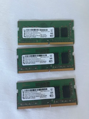 TRES memórias RAM DDR4 4GB