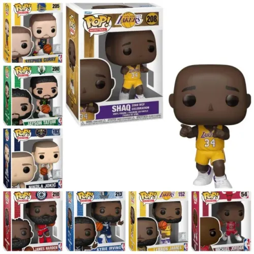 kit completo coleção funko pop nba 8 jogadores