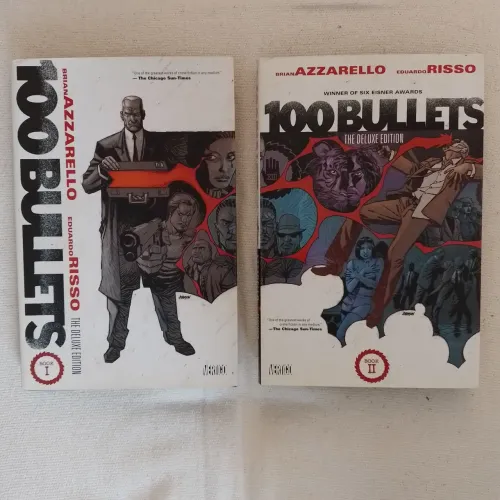 100 Bullets Deluxe 1 e 2 (importado, em inglês) Vertigo