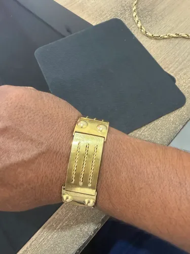 Bracelete ouro 18k 48 gramas