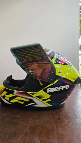 Capacete Bieffe B12 KF 56 Novo + 2 Viseiras | Capa e Caixa