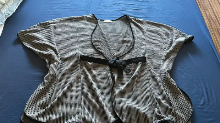 Cardigan Capa Xale Blusa Feminina elegante com cinto Tricot Manga  