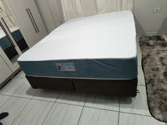 Colchão de casal de molas ensacadas com 30 cm de altura dupla face