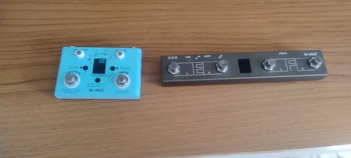 Pedal M-vave Lost Tempo Effect Drum & Looper Effector Mini e pedal chocolate