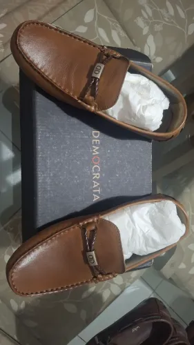 Mocassim novo e usado