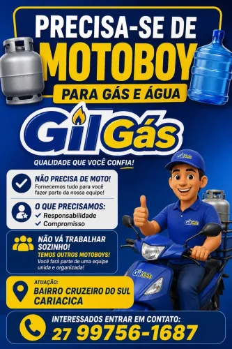 Vaga de emprego para motoboy