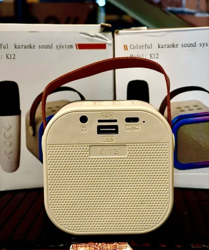 Caixa de som Karaoke K12 Com microfone sem fio