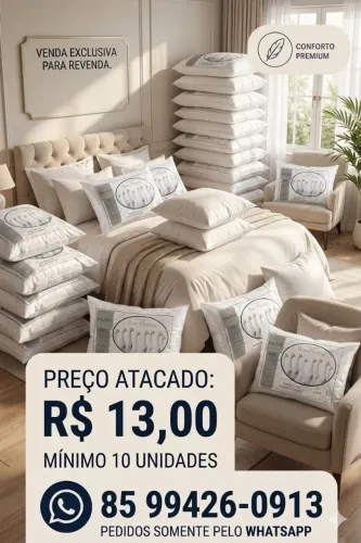 Travesseiro Pluma de Ganso: Conforto Premium por Preço Imbatível!"