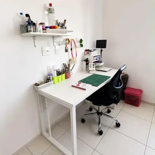 mesa branca grande nova com pes estilo industrial m