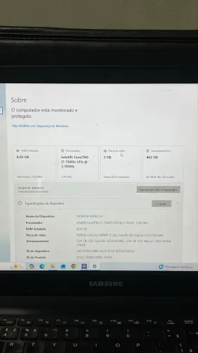 Notebook gamer i7