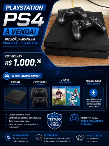 PS4 Fat zerado.