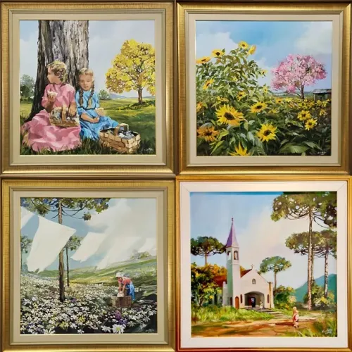 Quadros do artista Nilson Müller Medindo: 70x70 cm (10 x R$89,00)