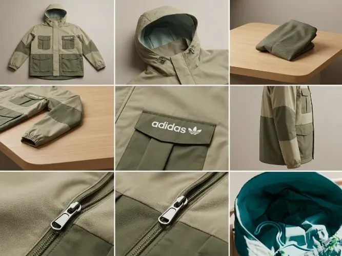 Casaco  Classico para Chuva Adidas Nunca Usado.