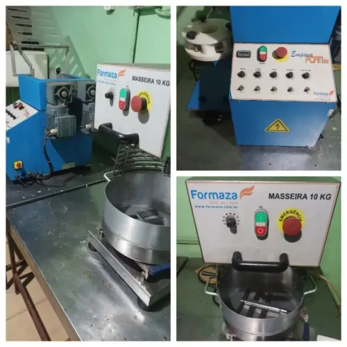 Máquina de salgados e masseira