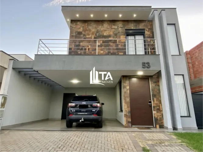 Casa em condomínio com 222m² com 3 suítes 4 vagas à venda no Parque Brasil 500 em Paulínia