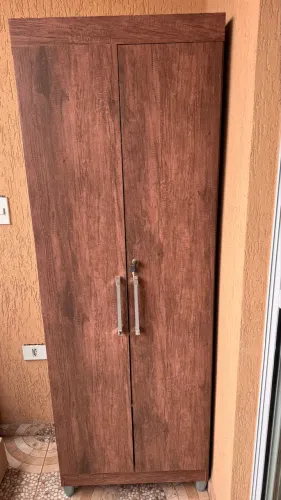 Armario Multiuso/sapateira - 2 Portas com Chave Valdemoveis Castanho