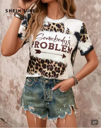 Camisa estampada tecido frio