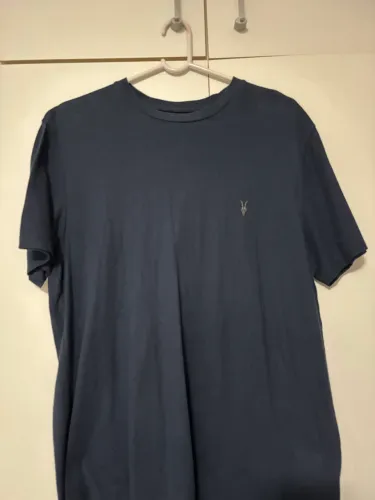 camiseta all saints azul marinho G, 100% algodão orgânico