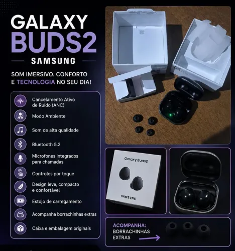 GALAXY BUDS2 SAMSUNG - OFERTA DE REVENDA<br>? Samsung Galaxy Buds2 ? Preto?