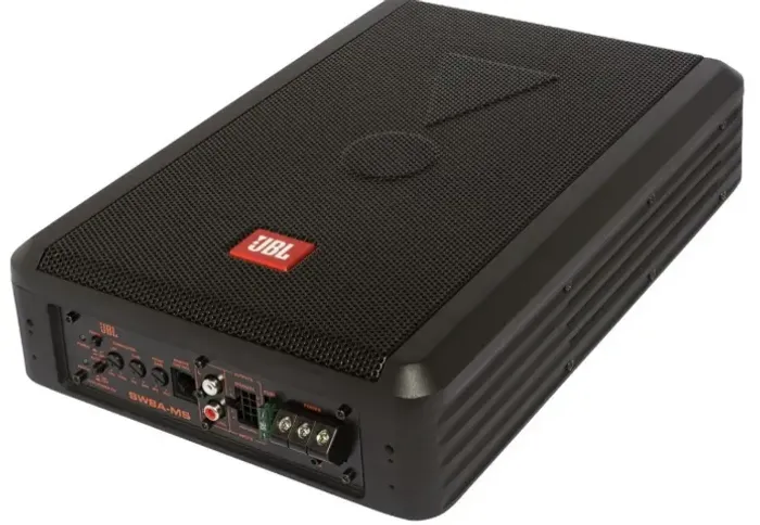 Amplificador Taramps TS 800W e Caixa Amplificada Jbl Sw8a-ms Slim Sub 8pol 200wrms 3 Canai