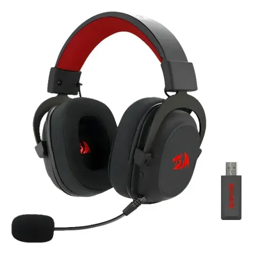 Headset Gamer Redragon Zeus Pro Preto Sem Fio 7.1 H510-PRO 