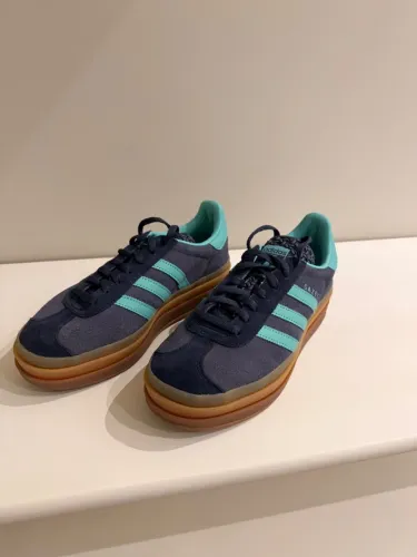 adidas Gazelle Bold plataforma azul-marinho ? novo, tam 36