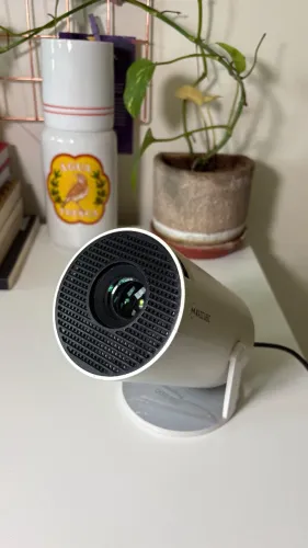 Mini Projetor Magcubic Portátil articulado 5G Wifi BT, 1080P 8000 lumens + controle remoto