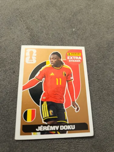 Figurinha legend da copa 2026 Jérémy Doku