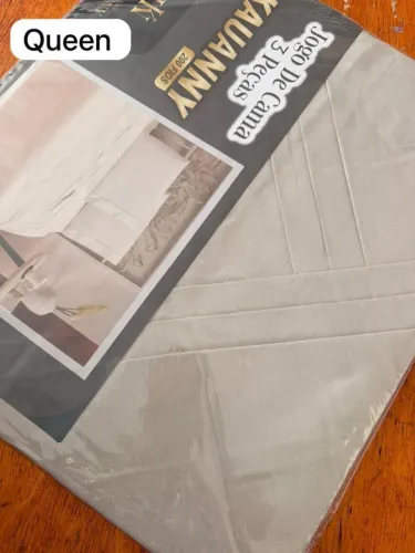 Lençol pra cama Queen de algodão 