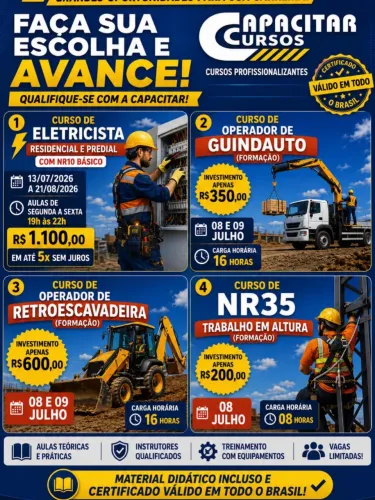 Cursos profissionalizantes