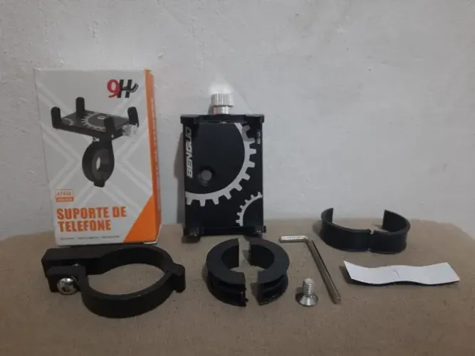 Suporte Para Celular GPS Bike Bicicleta E Moto Em Alumínio Resistente