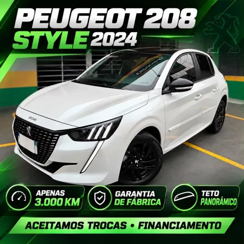Peugeot 208 Style 1.0 Flex 6V 5P Mec. 2024
