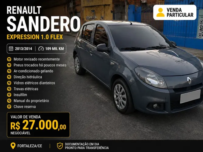 Renault Sandero Expression Hi-flex 1.0 16V 5P 2014