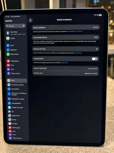 IPad Pro M4 Nano-texture - 13  - 1TB - Wifi/LTE - Caixa - 100% Bateria