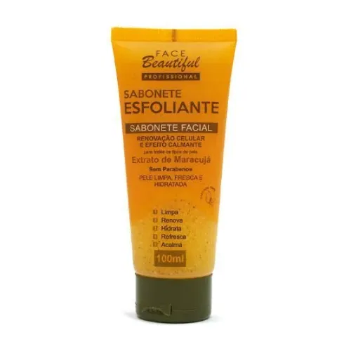 Sabonete Esfoliante Facial de Maracujá | Limpeza, Renovação e Hidratação - 100ml